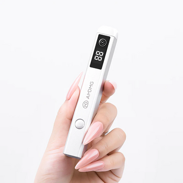Nebx Rechargeable Single Nail Lamp M46 – Compact UV/LED Lamp with Holder & Foot Pedal for Perfect Gel Curing